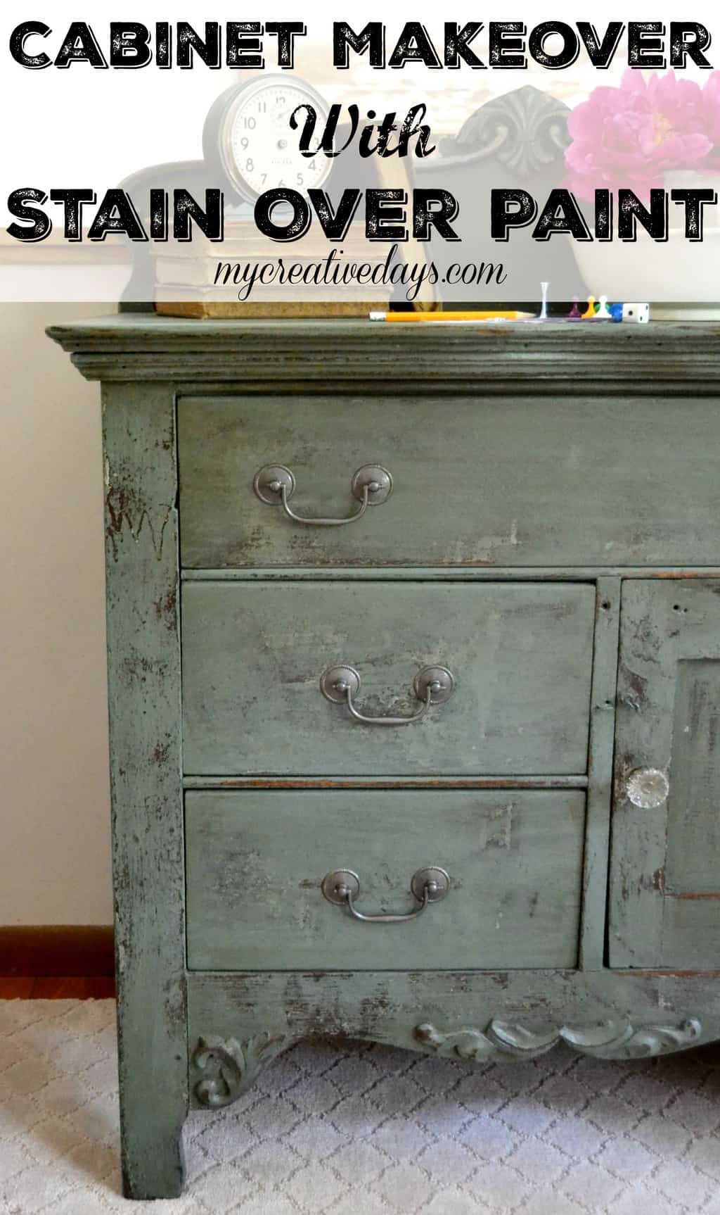 Makeover With Stain Over Paint My Creative Days