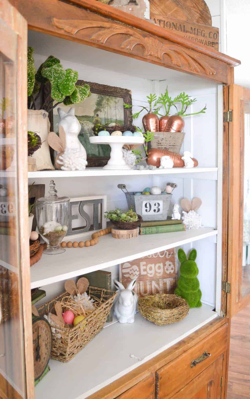 Spring Home Decor Adding Spring To The New Hutch - My Creative Days