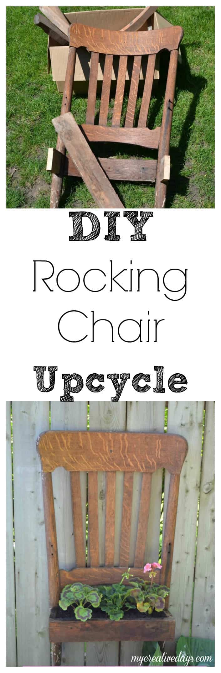 DIY Rocking Chair Upcycle Tutorial - My Creative Days