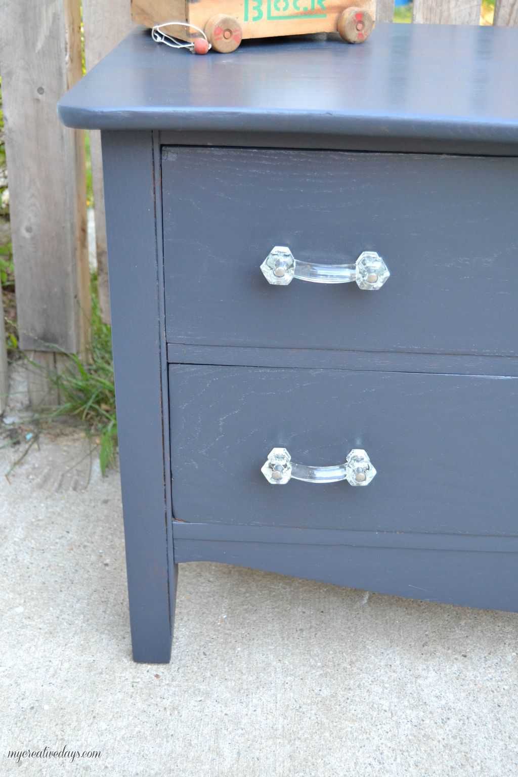 This Small Black Dresser Makeover Was Easy And Made A Big Difference