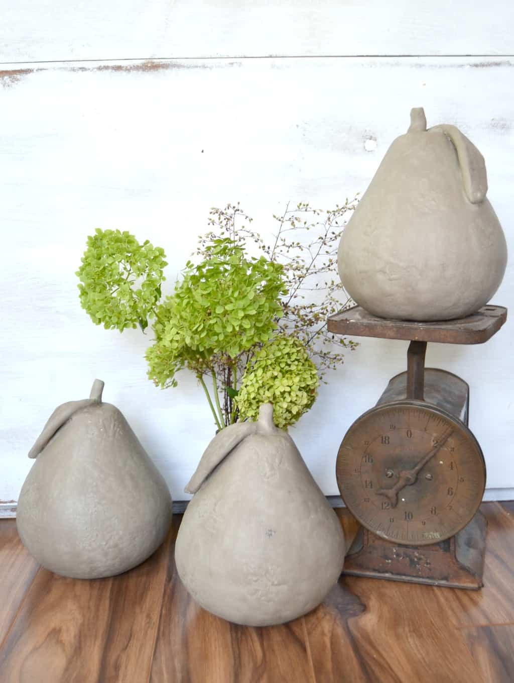 Autumn Crafts - Make These Modern Faux Concrete Pears For Your Home