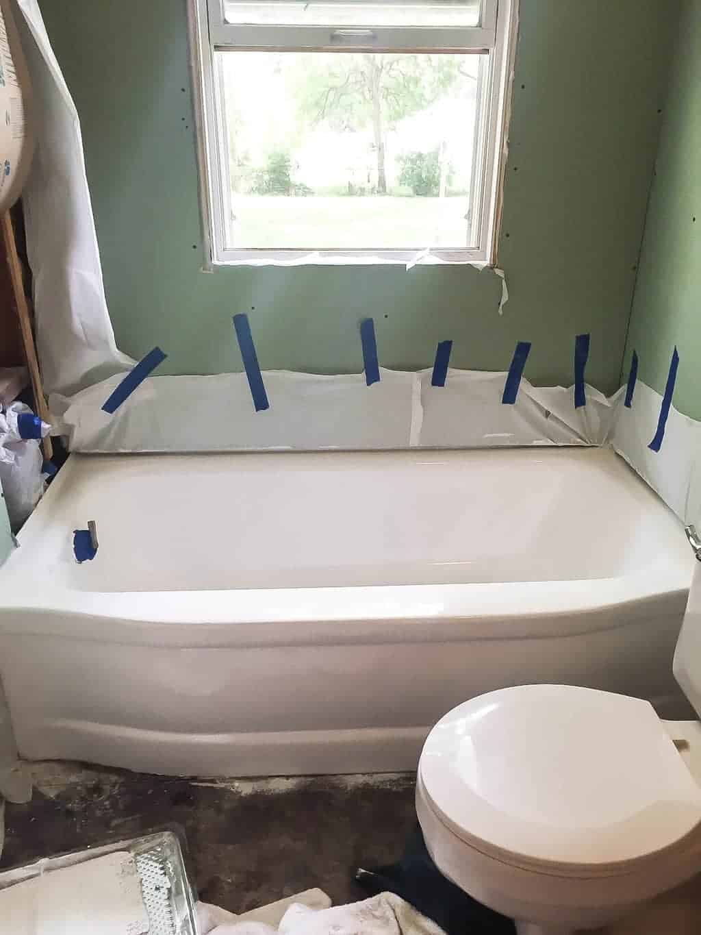 How To Paint A Bathtub Easily Inexpensively My Creative Days