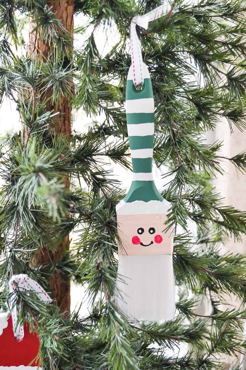  Christmas  Tree Decorations  Turn Paint Brushes Into 
