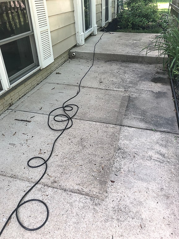 Easiest Way To Clean A Concrete Patio, How To Remove Stains From Cement Patio