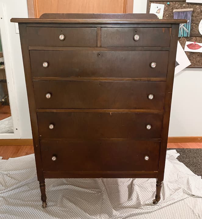 Two Toned Painted Dresser Makeover My Creative Days